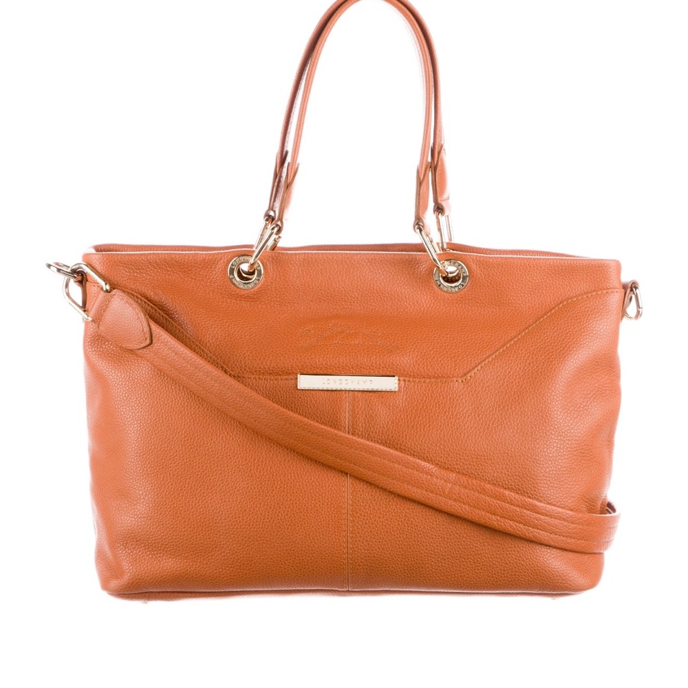 Longchamp leather tote bag